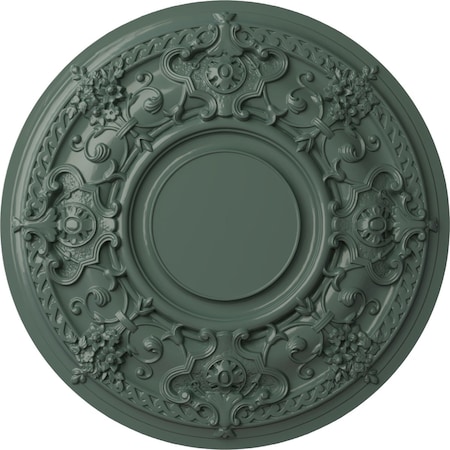 Ekena Millwork Jackson Ceiling Medallion (Fits Canopies up to 13 1/2"), 32 3/4"OD x 2 1/2"P, Cloud Burst CM32JACBF